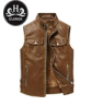 Gilet en cuir